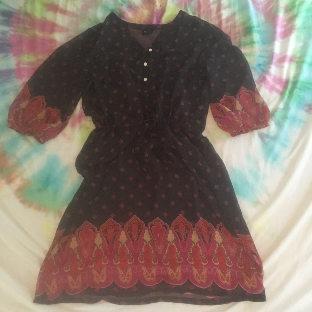 Shear patterned dress size medium